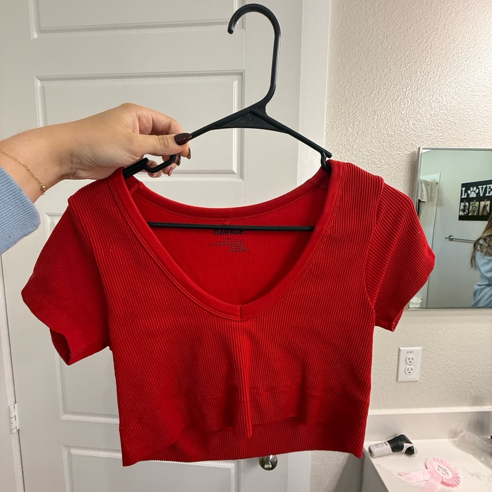Garage: Red Crop Top
